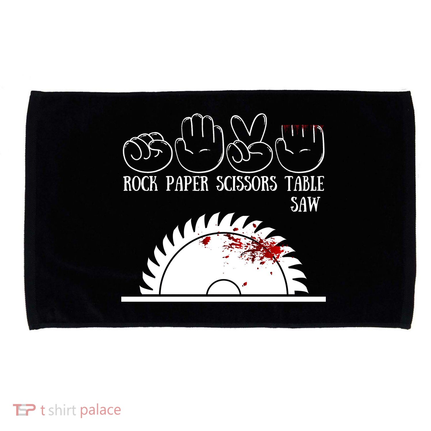 Rock Paper Scissors Table Saw Microfiber Hand Towel