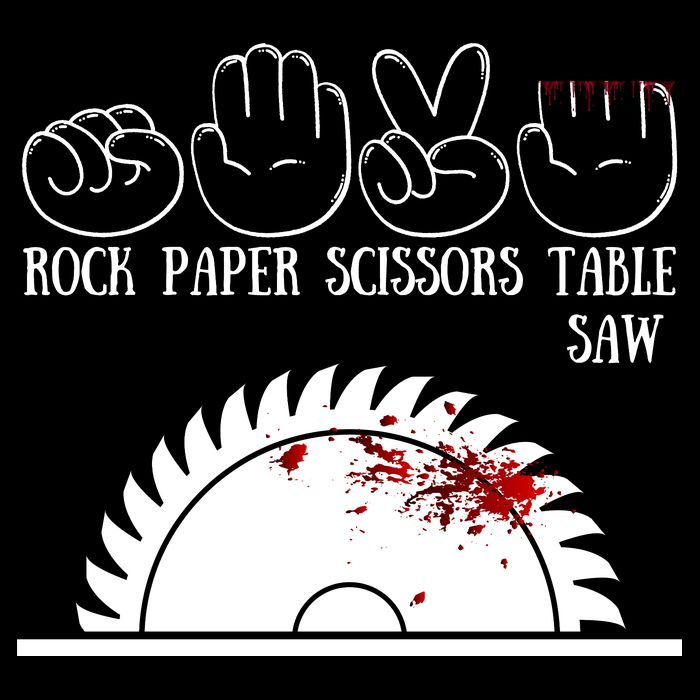 Rock Paper Scissors Table Saw Wool Snapback Cap