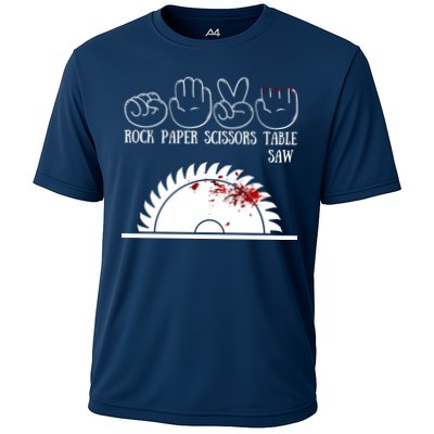 Rock Paper Scissors Table Saw Performance Shirt