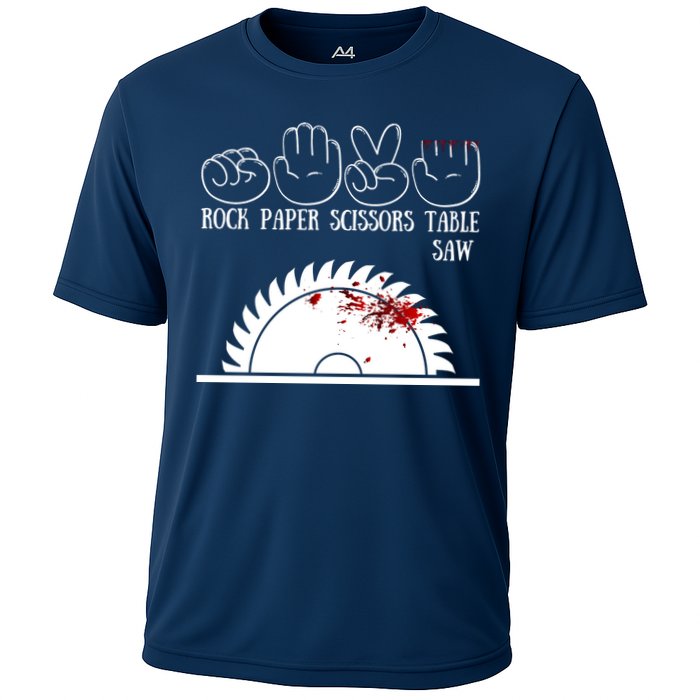 Rock Paper Scissors Table Saw Performance Shirt