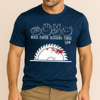 Rock Paper Scissors Table Saw Performance Shirt