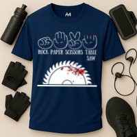 Rock Paper Scissors Table Saw Performance Shirt