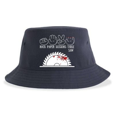 Rock Paper Scissors Table Saw Sustainable Bucket Hat