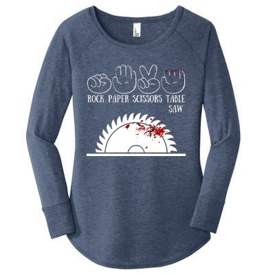 Rock Paper Scissors Table Saw Women's Perfect Tri Tunic Long Sleeve Shirt