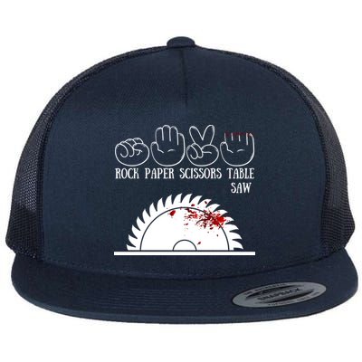 Rock Paper Scissors Table Saw Flatbill Hat