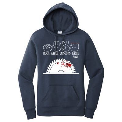 Rock Paper Scissors Table Saw Women's Pullover Hoodie