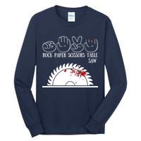 Rock Paper Scissors Table Saw Tall Long Sleeve T-Shirt