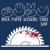 Rock Paper Scissors Table Saw Magnet