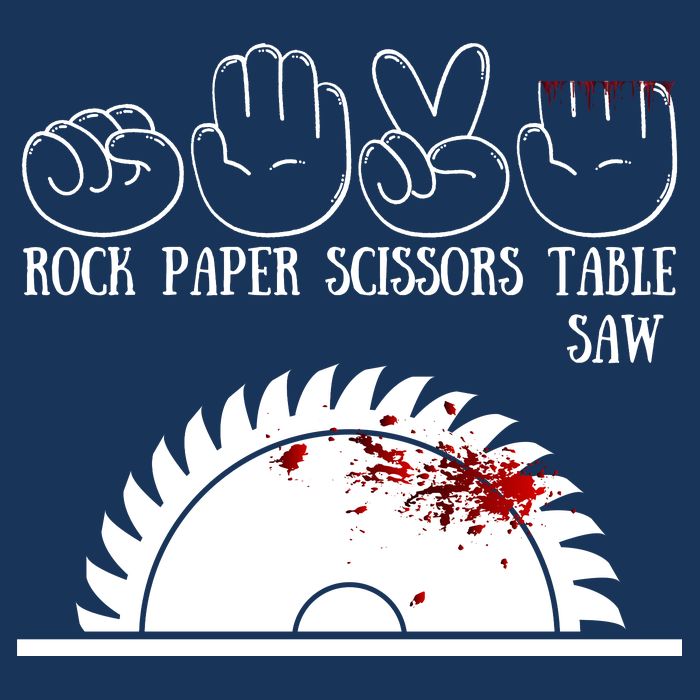 Rock Paper Scissors Table Saw Magnet