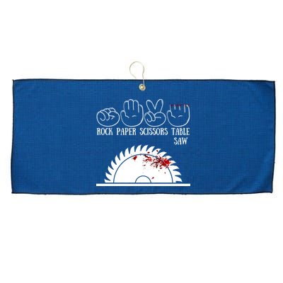 Rock Paper Scissors Table Saw Large Microfiber Waffle Golf Towel