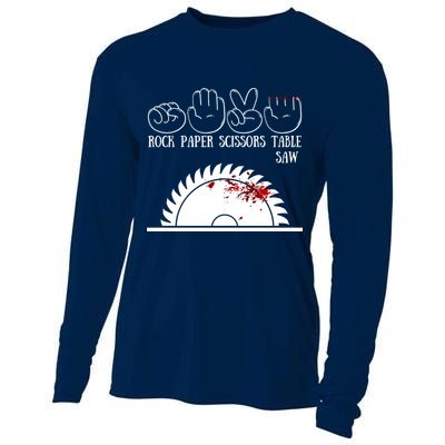 Rock Paper Scissors Table Saw Cooling Performance Long Sleeve Crew