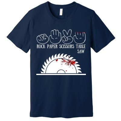 Rock Paper Scissors Table Saw Premium T-Shirt