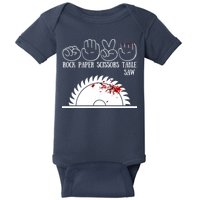 Rock Paper Scissors Table Saw Baby Bodysuit