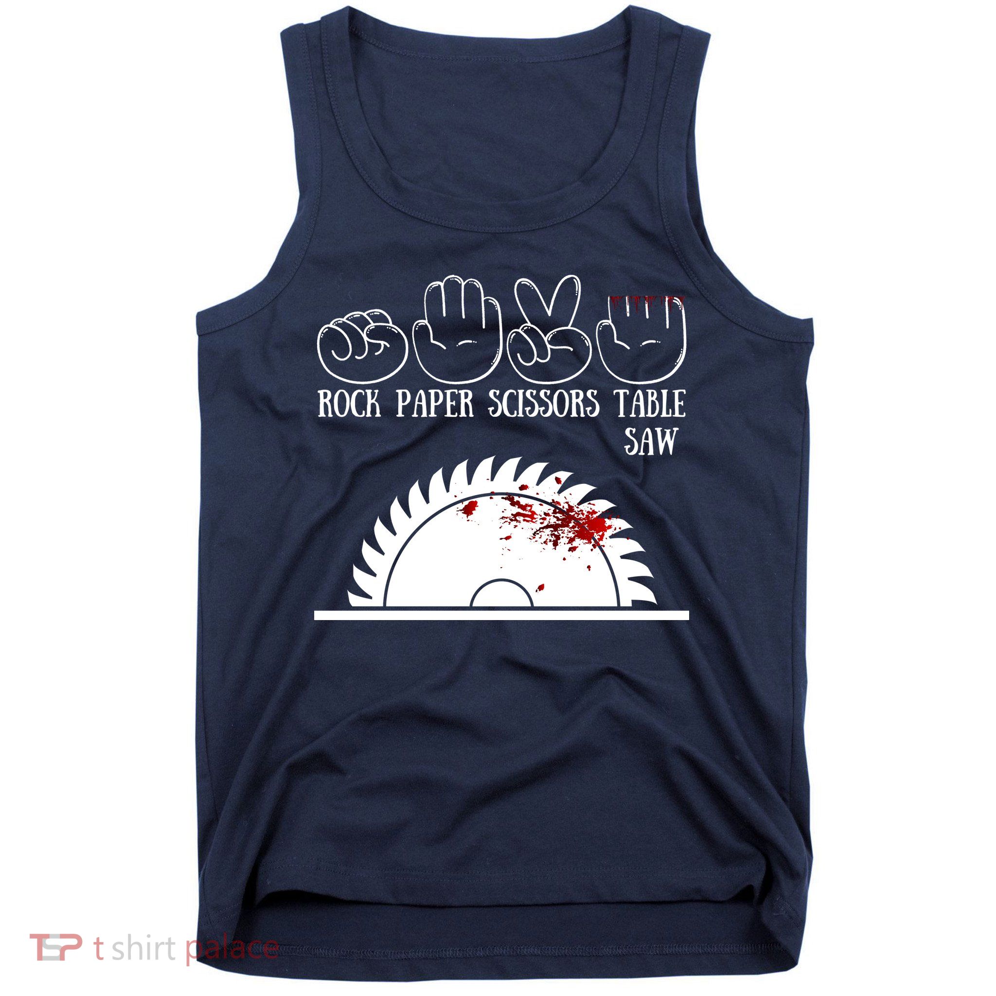 Rock Paper Scissors Table Saw Tank Top