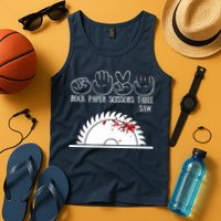 Rock Paper Scissors Table Saw Tank Top