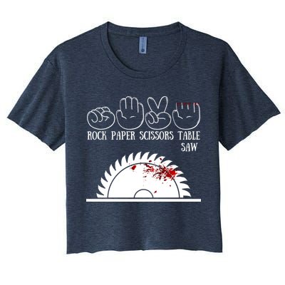 Rock Paper Scissors Table Saw Crop Top