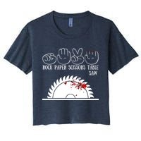 Rock Paper Scissors Table Saw Crop Top