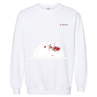 Rock Paper Scissors Table Saw Garment-Dyed Sweatshirt