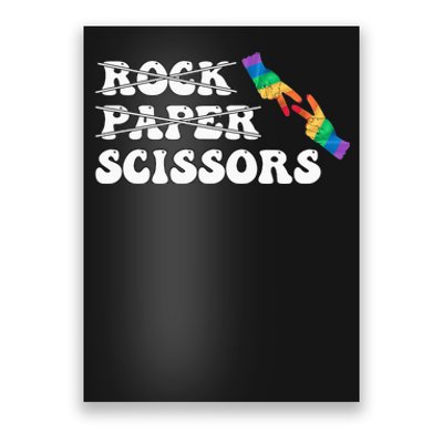 Rock Paper Scissors LGBT Awareness For Lesbian Women Poster