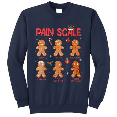 Retro Pain Scale Gingerbread Trauma Nurse Christmas Nursing Sweatshirt