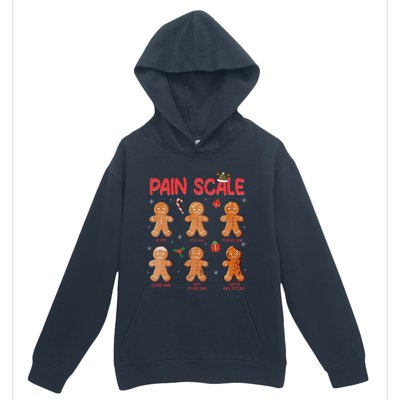 Retro Pain Scale Gingerbread Trauma Nurse Christmas Nursing Urban Pullover Hoodie