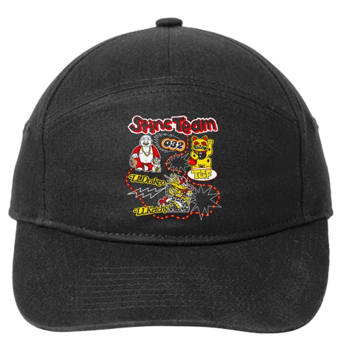 RalfyThe Plug Stinc Team 032 Lldrakeo Llketchy TGF 7-Panel Snapback Hat