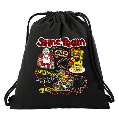 RalfyThe Plug Stinc Team 032 Lldrakeo Llketchy TGF Drawstring Bag
