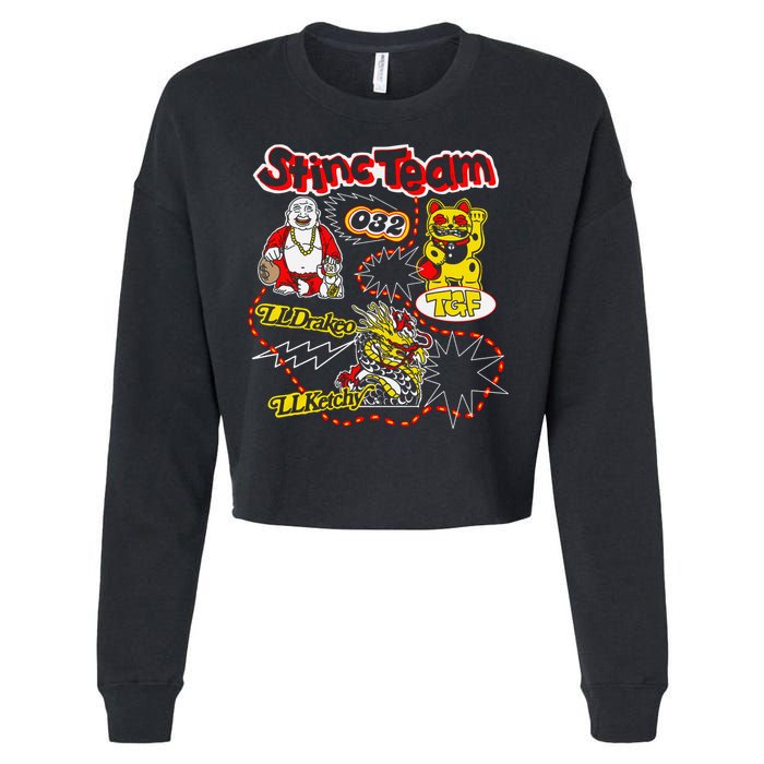 RalfyThe Plug Stinc Team 032 Lldrakeo Llketchy TGF Cropped Pullover Crew