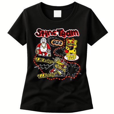RalfyThe Plug Stinc Team 032 Lldrakeo Llketchy TGF Womens T-Shirt