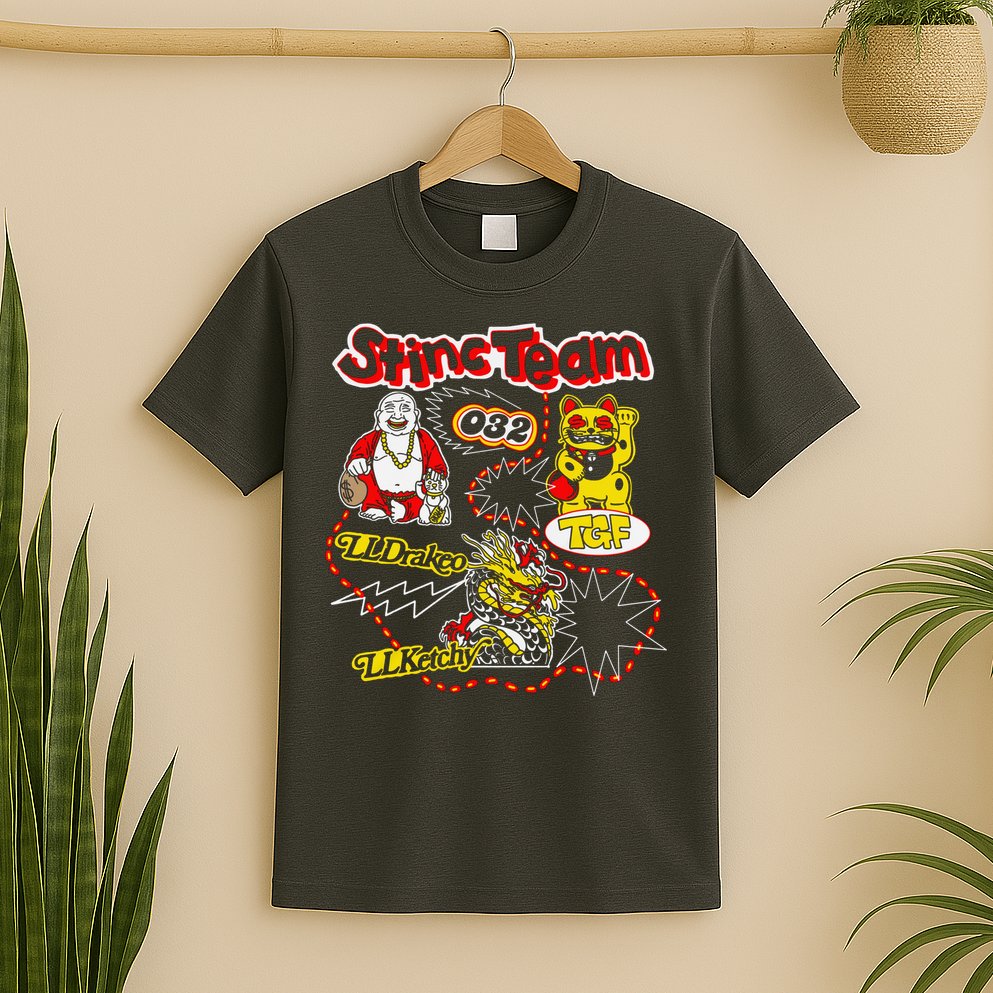 RalfyThe Plug Stinc Team 032 Lldrakeo Llketchy TGF T-Shirt