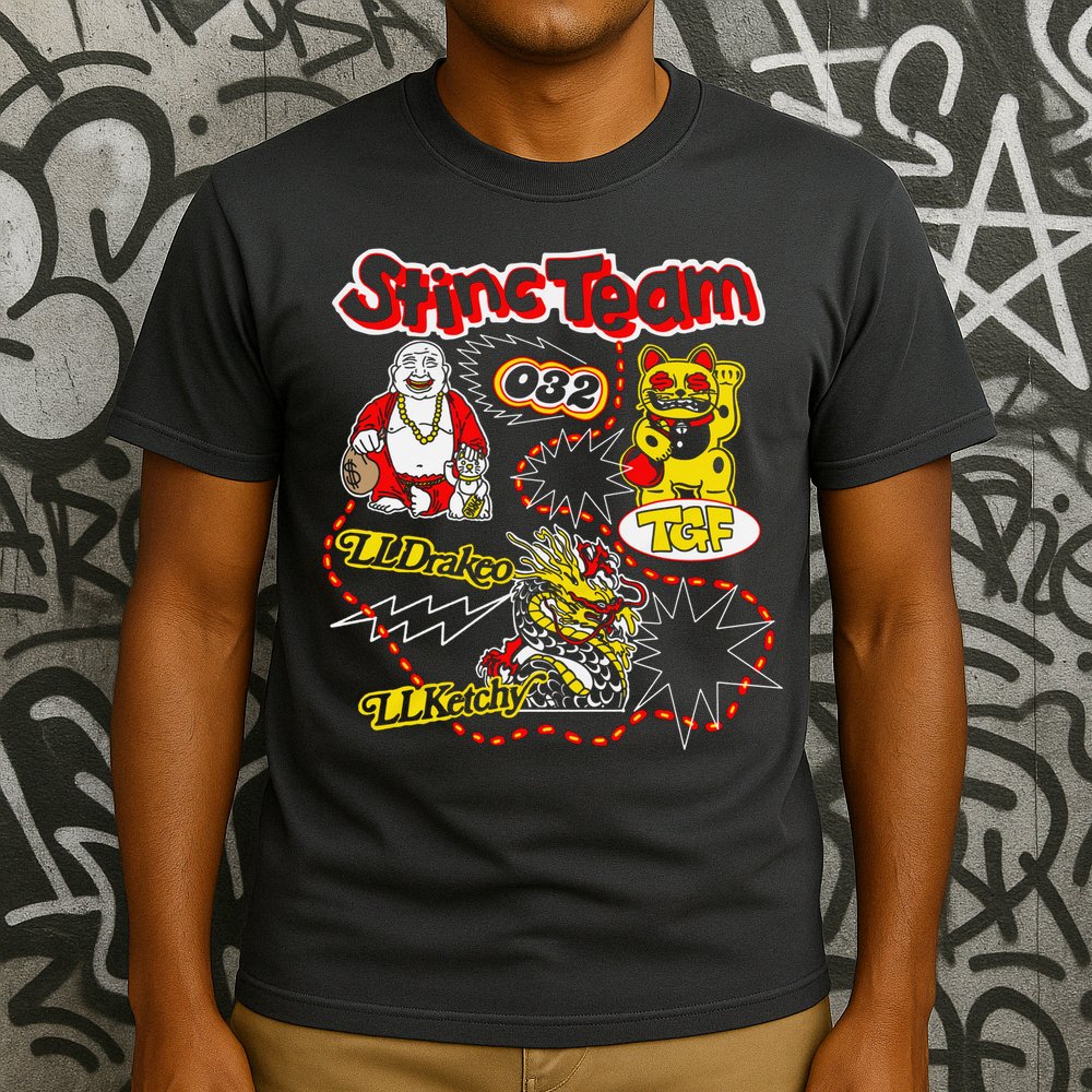 RalfyThe Plug Stinc Team 032 Lldrakeo Llketchy TGF T-Shirt