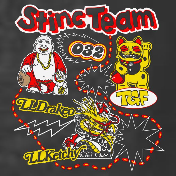 RalfyThe Plug Stinc Team 032 Lldrakeo Llketchy TGF T-Shirt