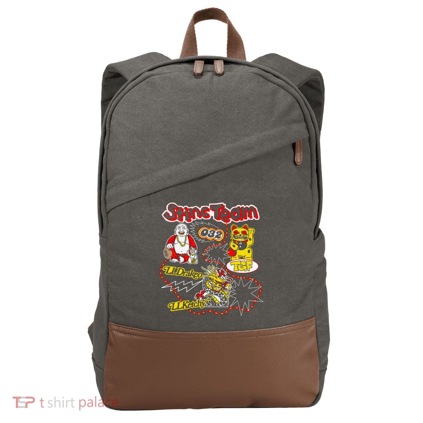 RalfyThe Plug Stinc Team 032 Lldrakeo Llketchy TGF Cotton Canvas Backpack
