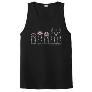 Rock Paper Scissors Cat Funny Kitten Cute Paw PosiCharge Competitor Tank