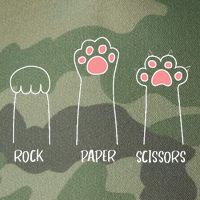 Rock Paper Scissors Hand Game Cute Paw Funny Cat Legacy Tie Dye Trucker Hat