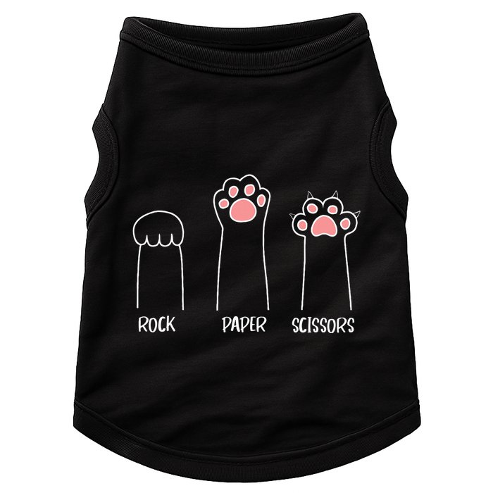 Rock Paper Scissors Hand Game Cute Paw Funny Cat Doggie Tank