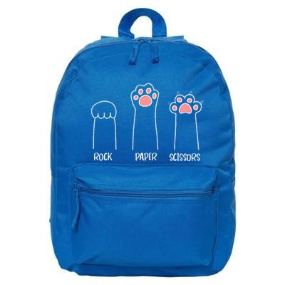 Rock Paper Scissors Hand Game Cute Paw Funny Cat 16 in Basic Backpack