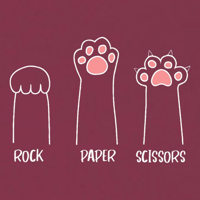 Rock Paper Scissors Hand Game Cute Paw Funny Cat 16oz Travel Tumbler