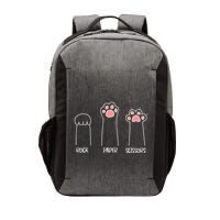 Rock Paper Scissors Hand Game Cute Paw Funny Cat Vector Backpack