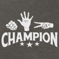 Rock Paper Scissors Champion Master Supreme Joke Novelty Cotton Canvas Backpack