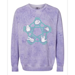 Rock Paper Scissors Lizard Spock Colorblast Crewneck Sweatshirt