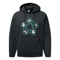 Rock Paper Scissors Lizard Spock Performance Fleece Hoodie