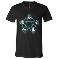 Rock Paper Scissors Lizard Spock V-Neck T-Shirt