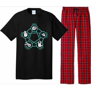 Rock Paper Scissors Lizard Spock Pajama Set