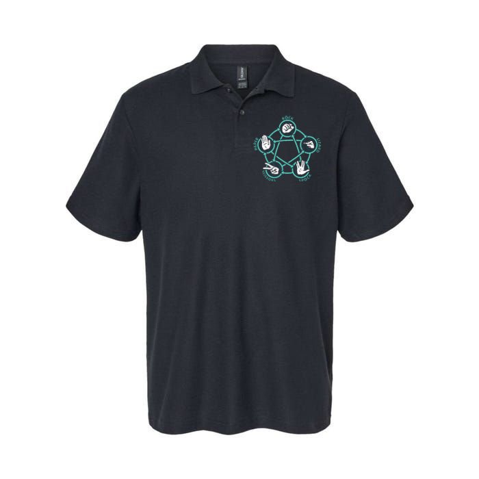 Rock Paper Scissors Lizard Spock Softstyle Adult Sport Polo