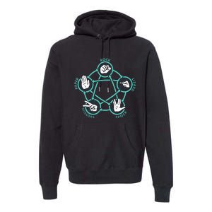 Rock Paper Scissors Lizard Spock Premium Hoodie