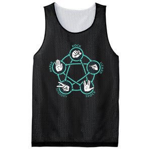 Rock Paper Scissors Lizard Spock Mesh Reversible Basketball Jersey Tank