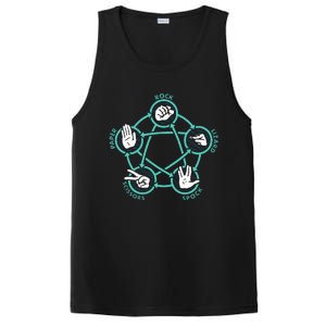 Rock Paper Scissors Lizard Spock PosiCharge Competitor Tank