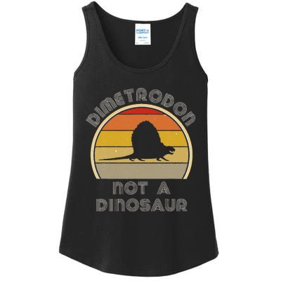 Retro Paleontology Stuff For Adults Dimetrodon Dinosaur Fact Ladies Essential Tank