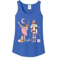 Retro Pink Sugar Plum Fairy Nutcracker Christmas Cute Xmas Ladies Essential Tank